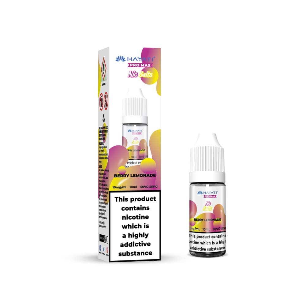  Berry Lemonade / 20mg Hayati Pro Max Nic Salts E-Liquids 10ml Box of 10