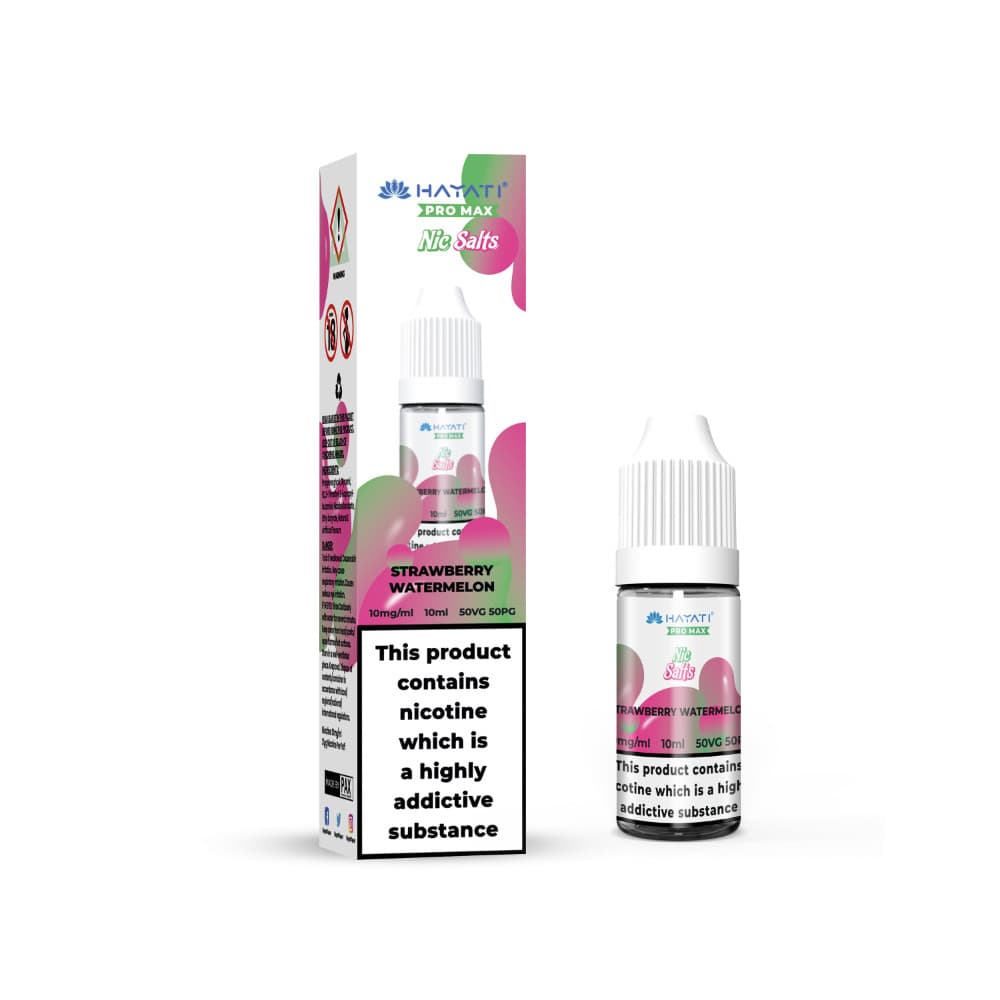  Strawberry Watermelon / 20mg Hayati Pro Max Nic Salts E-Liquids 10ml Box of 10