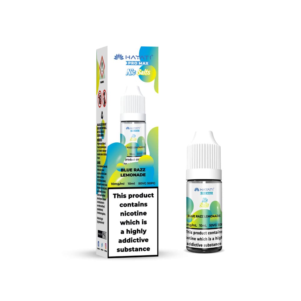  Blue Razz Lemonade / 20mg Hayati Pro Max Nic Salts E-Liquids 10ml Box of 10