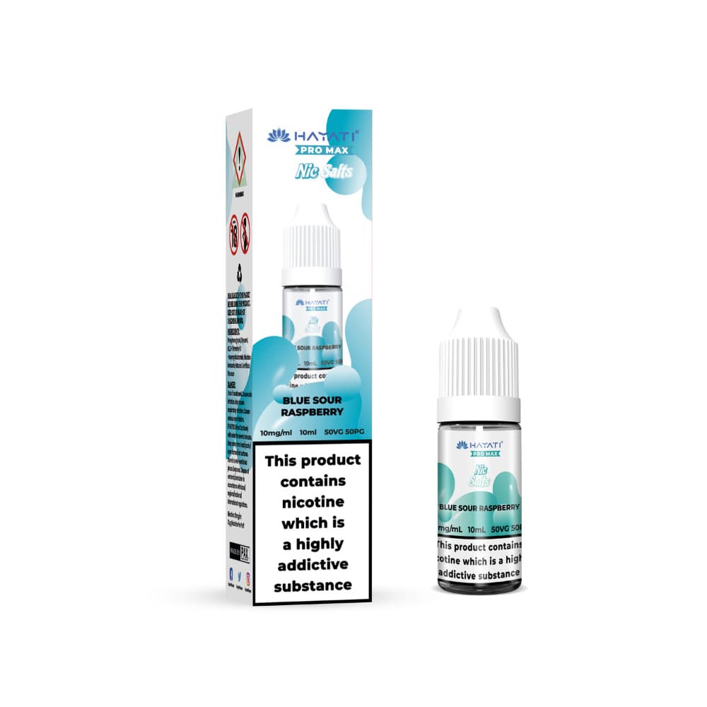  Blue Sour Raspberry / 20mg Hayati Pro Max Nic Salts E-Liquids 10ml Box of 10
