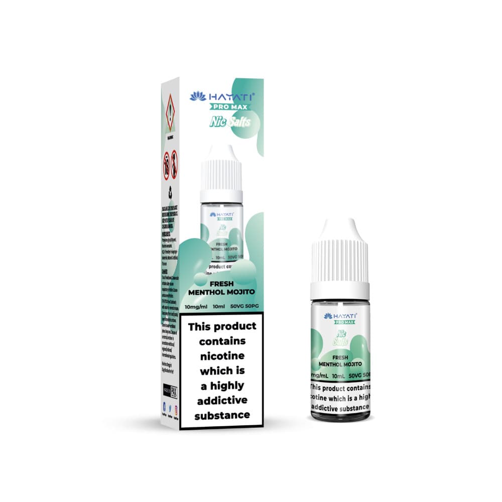  Fresh Menthol Mojito / 20mg Hayati Pro Max Nic Salts E-Liquids 10ml Box of 10