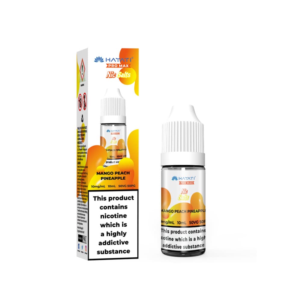  Mango Peach Pineapple / 20mg Hayati Pro Max Nic Salts E-Liquids 10ml Box of 10