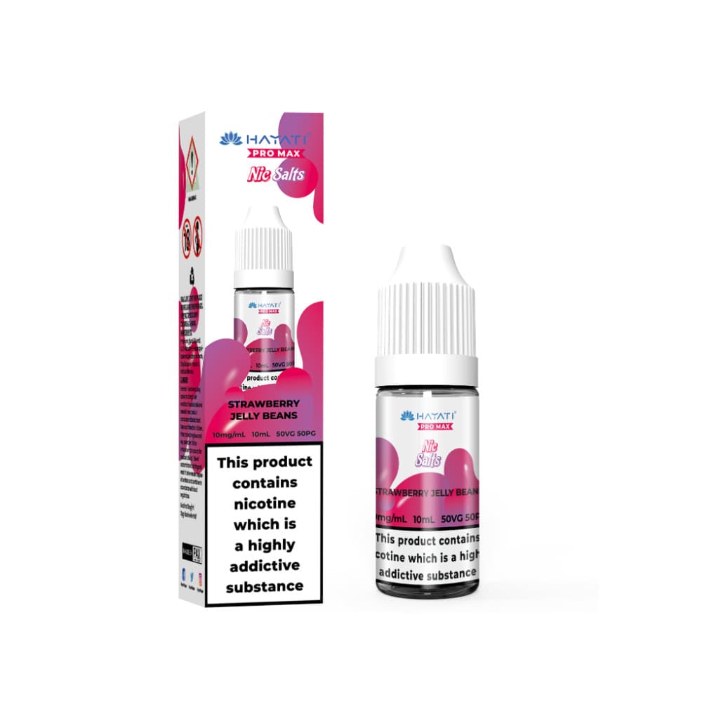  Strawberry Jelly Beans / 20mg Hayati Pro Max Nic Salts E-Liquids 10ml Box of 10