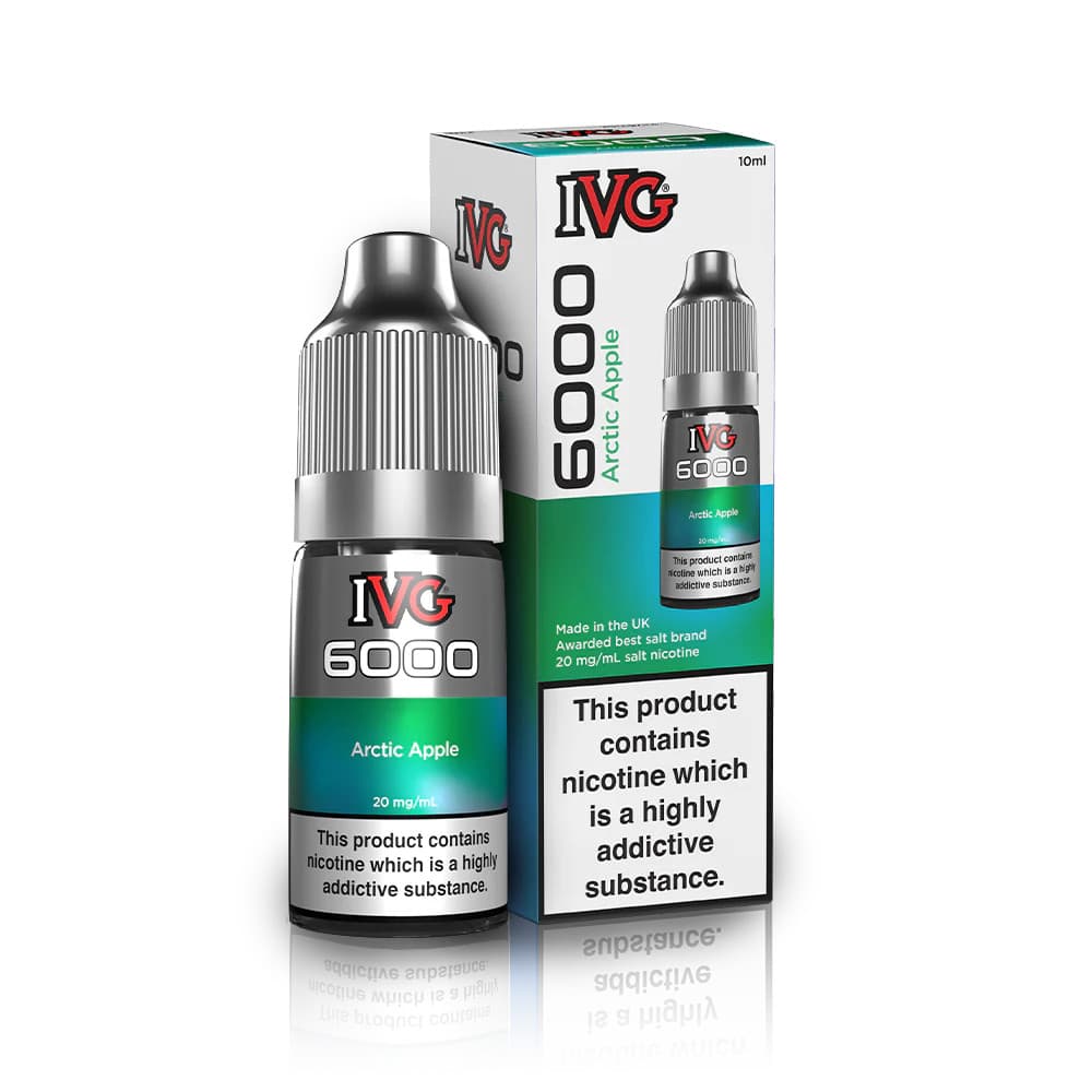  Arctic Apple / 20mg IVG 6000 Nic Salts e liquids 10ml Box of 10