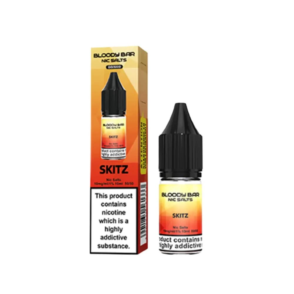 Skitz / 10mg Bloody Bar Nic Salts e liquids 10ml Box of 10