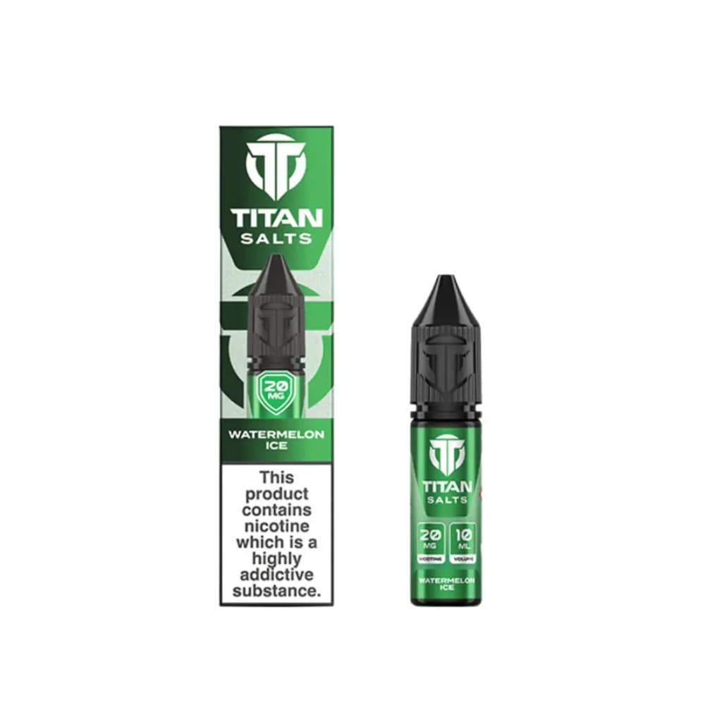  Watermelon Ice / 10mg Titan Nic Salts e liquids 10ml Box of 10