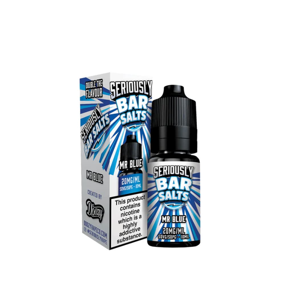  Mr Blue / 10mg Doozy Seriously Bar Salts 10ml e liquids 10ml Box of 10