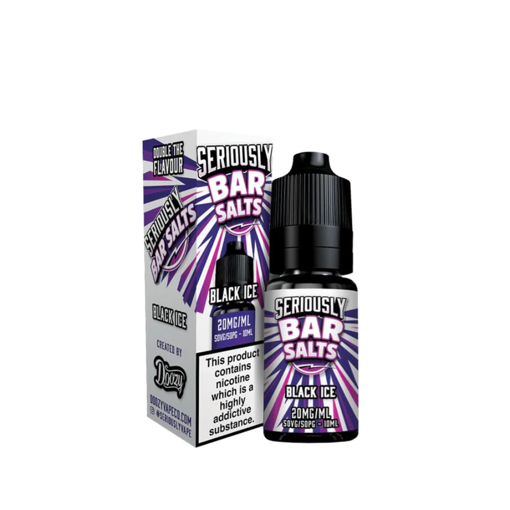  Black Ice / 10mg Doozy Seriously Bar Salts 10ml e liquids 10ml Box of 10