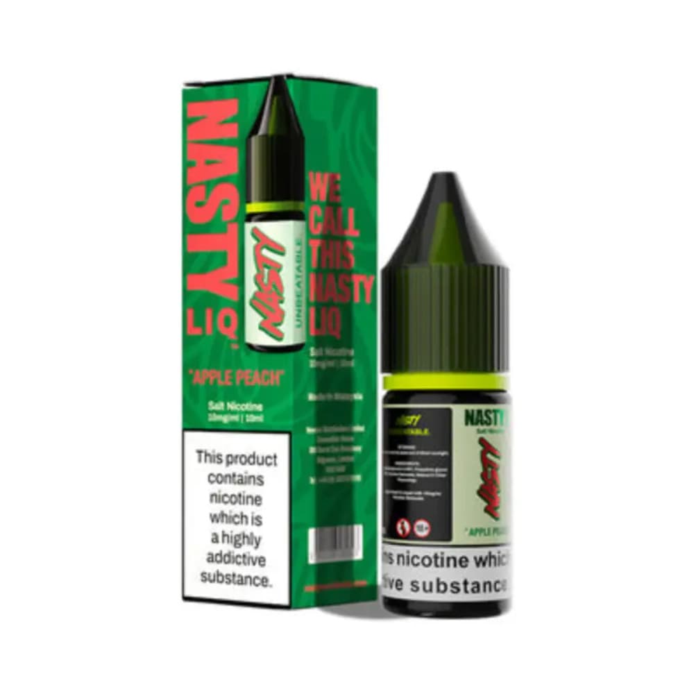  Apple Peach / 20mg Nasty Liq Nic Salts e liquids 10ml Box of 10