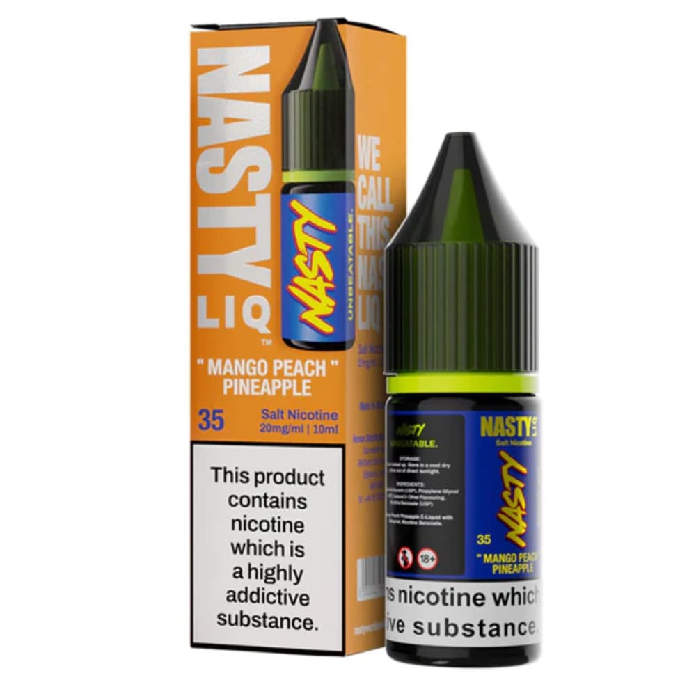  Peach Mango Pineapple / 10mg Nasty Liq Nic Salts e liquids 10ml Box of 10