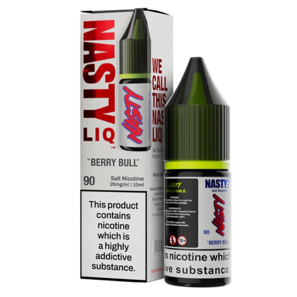  Berry Bull / 20mg Nasty Liq Nic Salts e liquids 10ml Box of 10