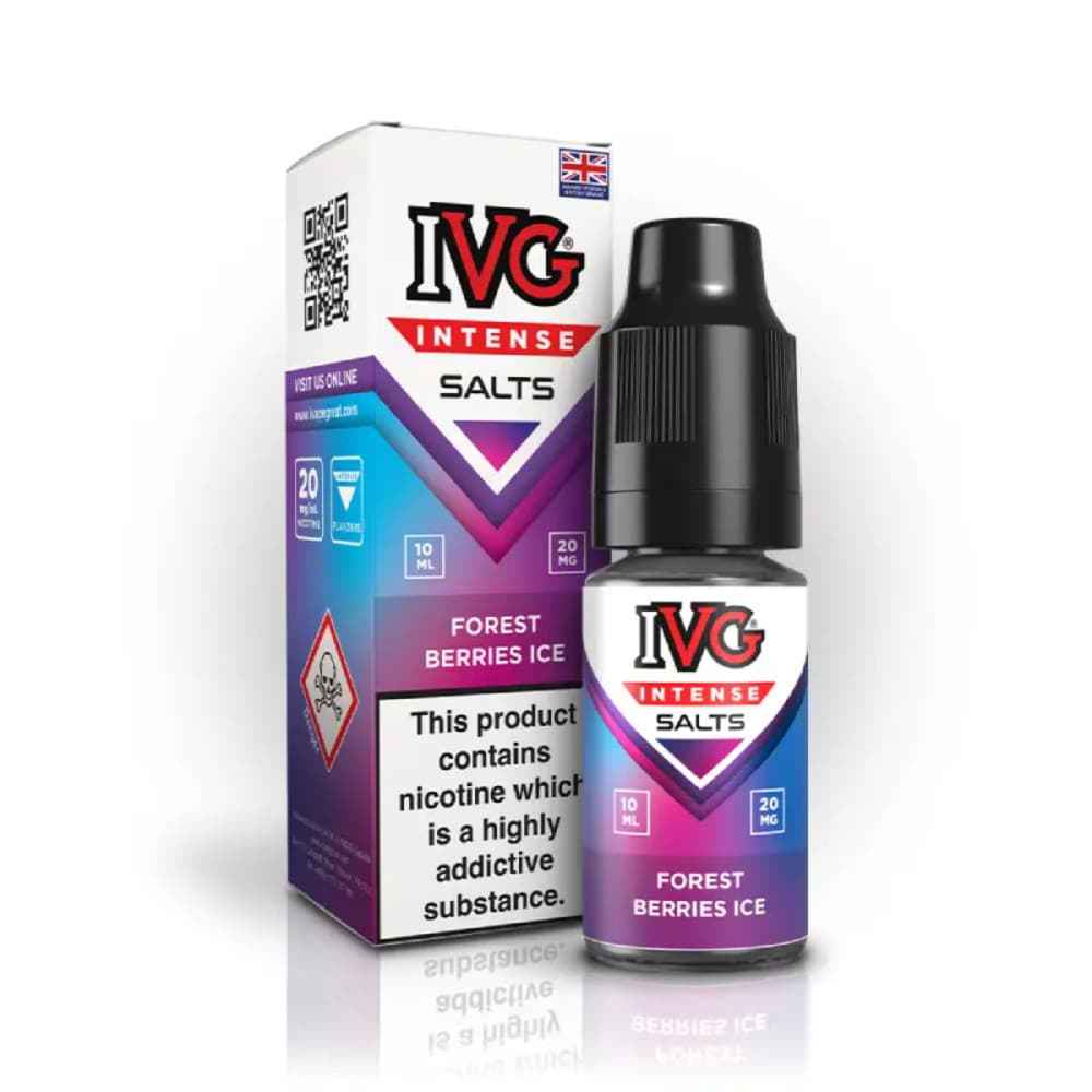  Forest Berries / 10mg IVG Intense Nic Salts e liquids 10ml Box of 10