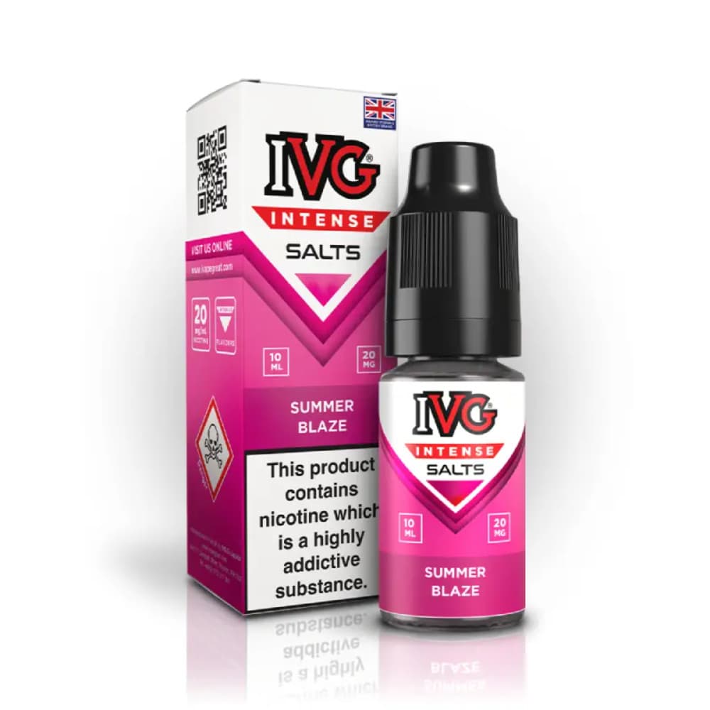  Summer Blaze / 10mg IVG Intense Nic Salts e liquids 10ml Box of 10