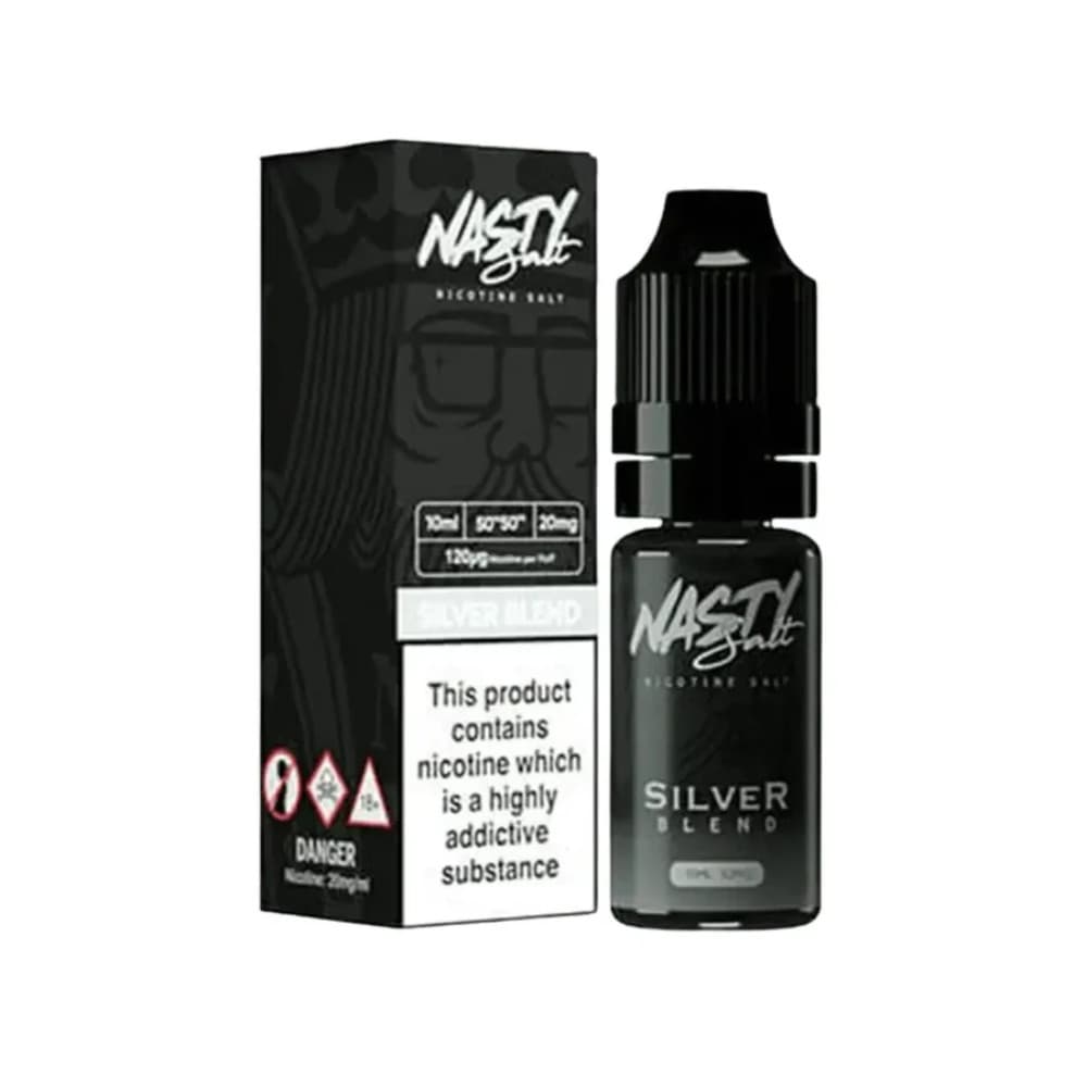  Silver Blend / 20mg Nasty Juice Nic Salts e liquids 10ml Box of 10