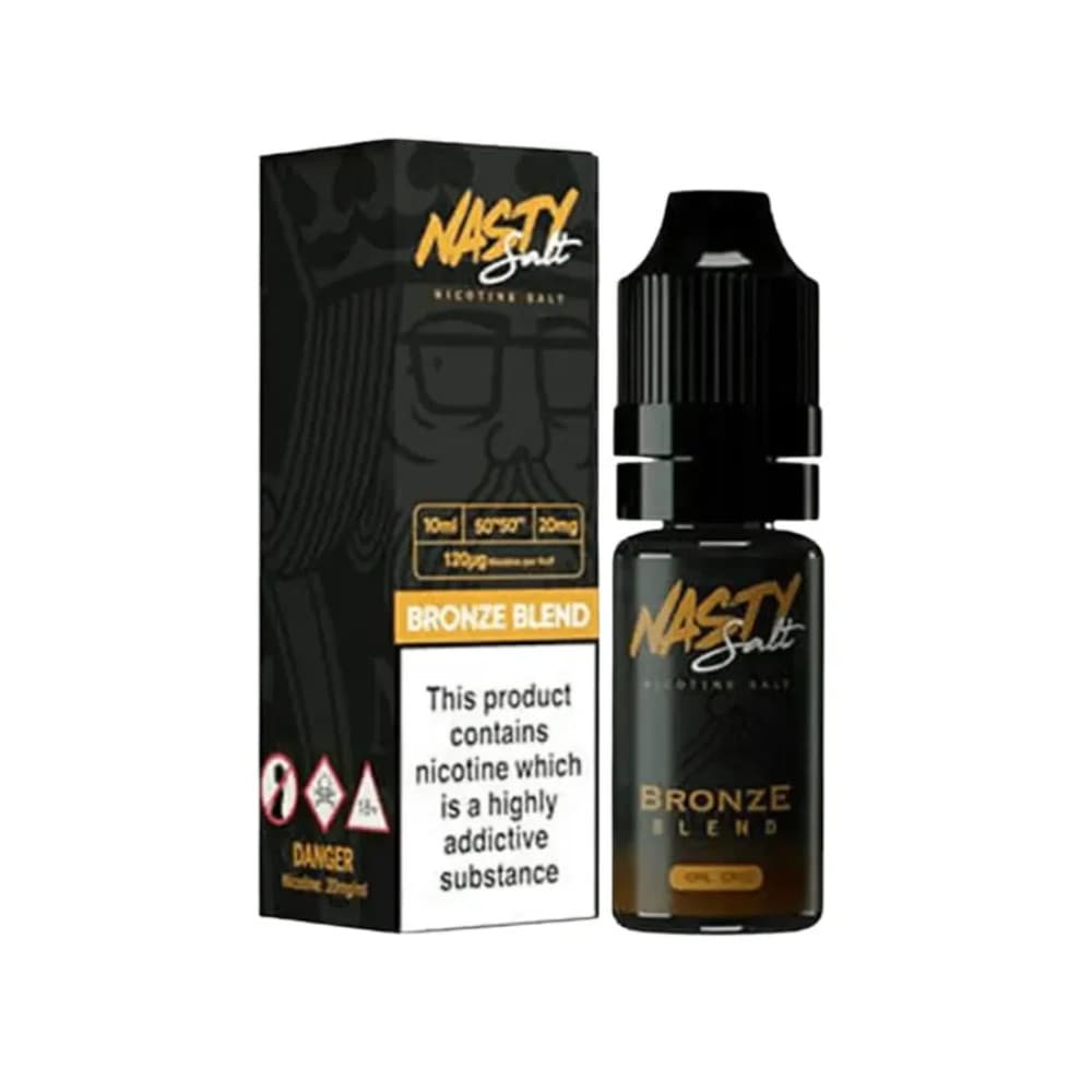  Bronze Blend / 20mg Nasty Juice Nic Salts e liquids 10ml Box of 10