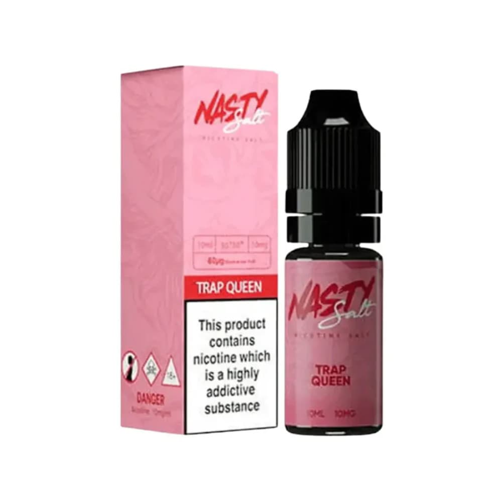  Trape Queen / 10mg Nasty Juice Nic Salts e liquids 10ml Box of 10