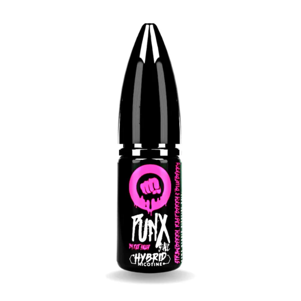  Strawberry Raspberry & Blueberry / 20mg Riot Squad Punx Nic Salts e liquids 10ml Box of 10