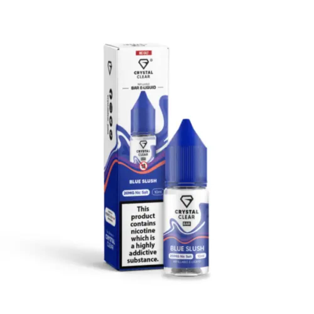  Blue Slush / 10mg Crystal Clear Nic Salts e liquids 10ml Box of 10