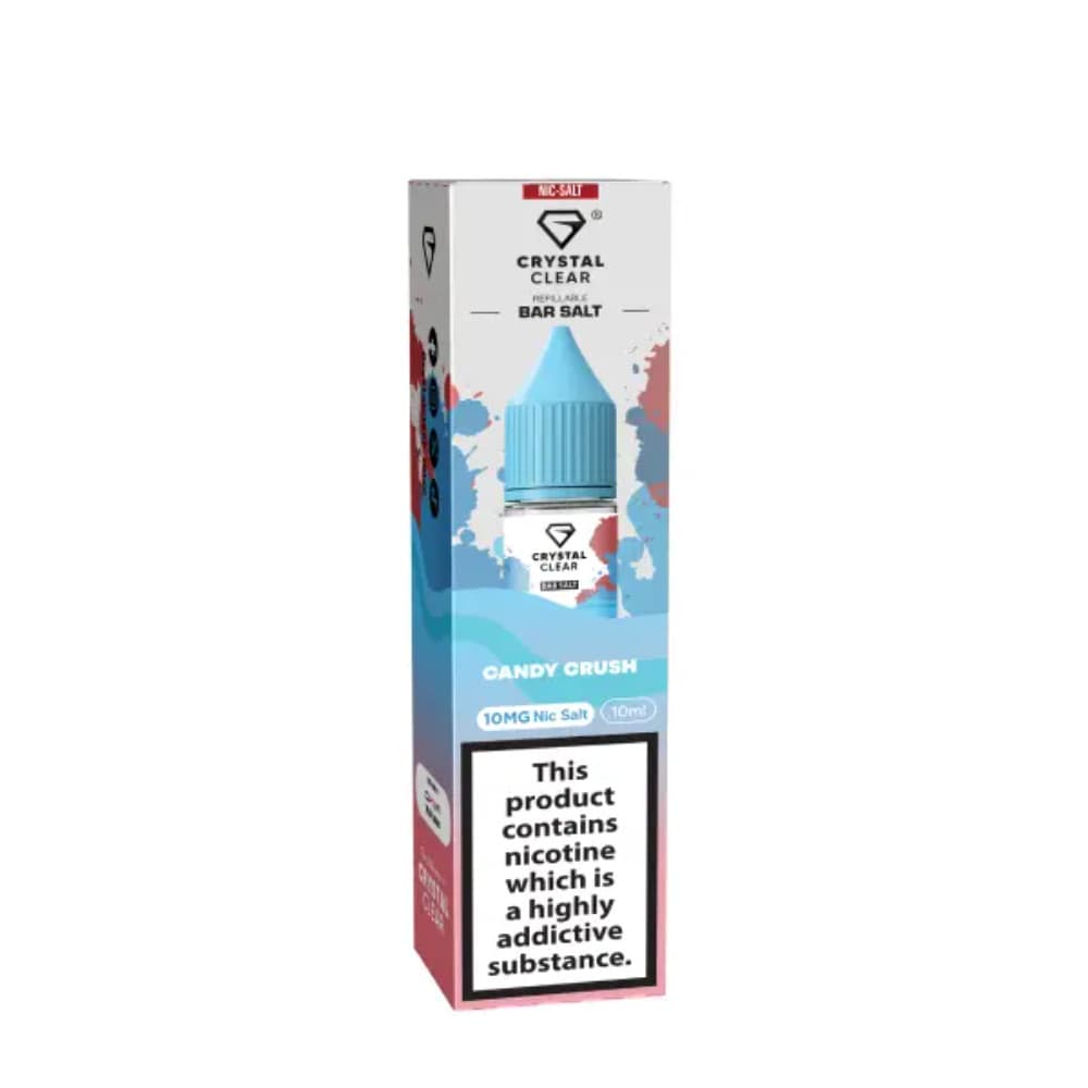  Candy Crush / 10mg Crystal Clear Nic Salts e liquids 10ml Box of 10
