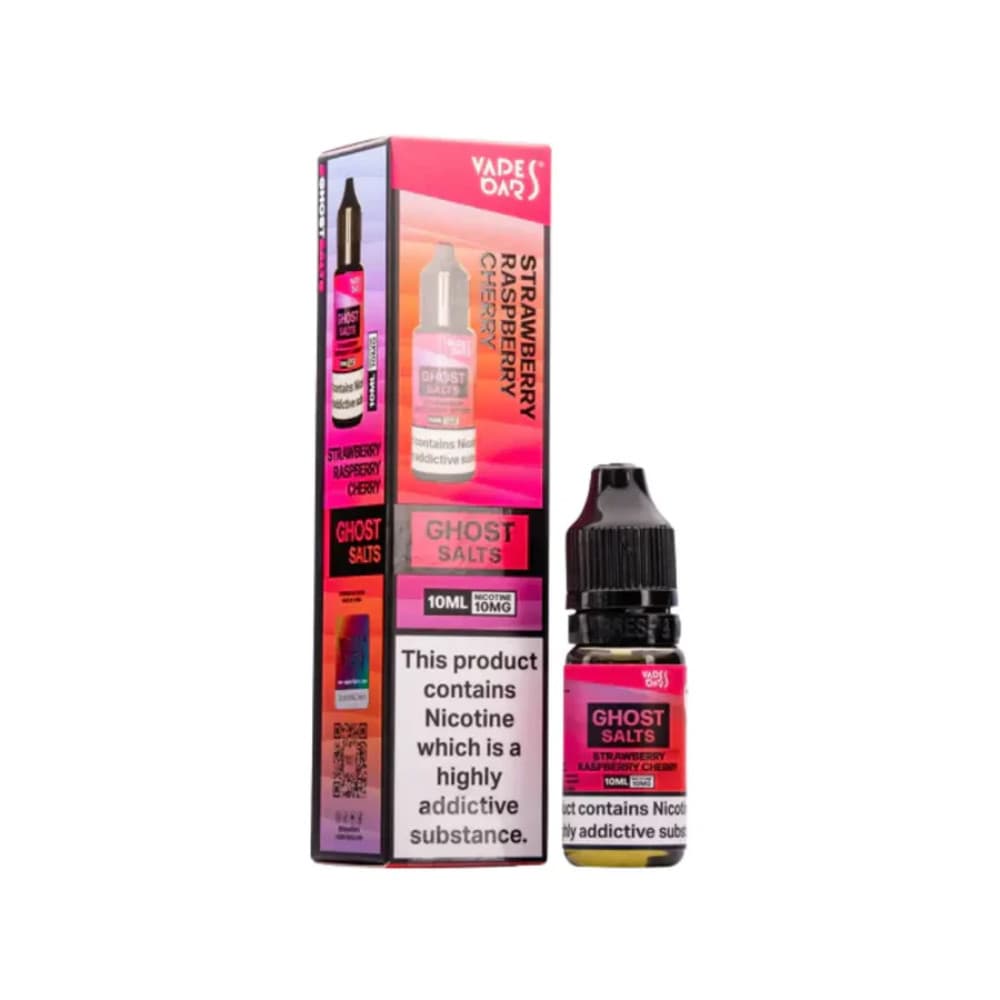  Strawberry Raspberry Cherry / 10mg Ghost 3500 Nic Salts e liquids 10ml Box of 10