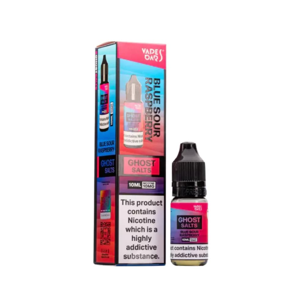  Blue Sour Raspberry / 20mg Ghost 3500 Nic Salts e liquids 10ml Box of 10