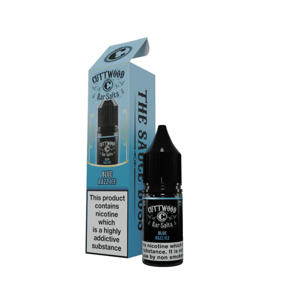  Blue Razz Ice / 10mg Cuttwood Bar Salt Nic Salts e liquids 10ml Box of 10