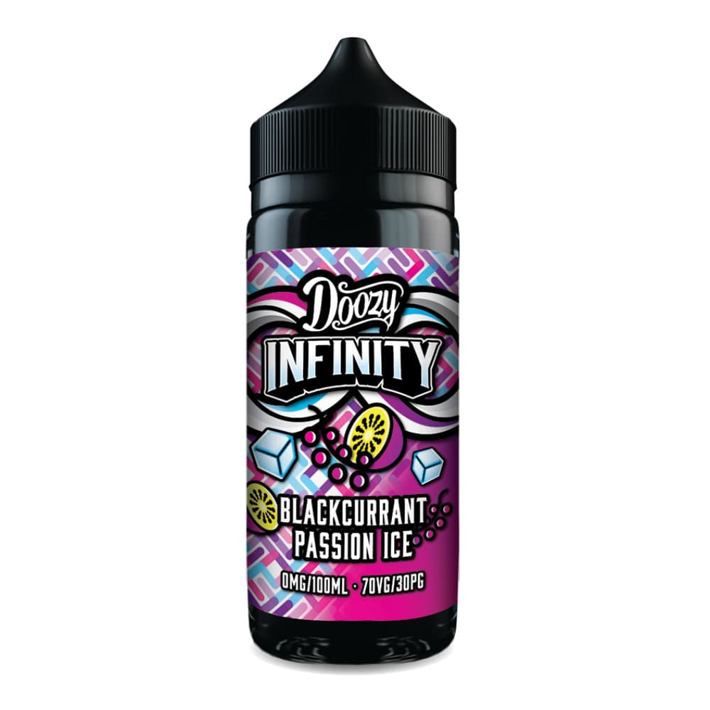  Blackcurrant Passion Ice / 10mg Doozy Infinity Nic Salts e liquids 10ml Box of 10
