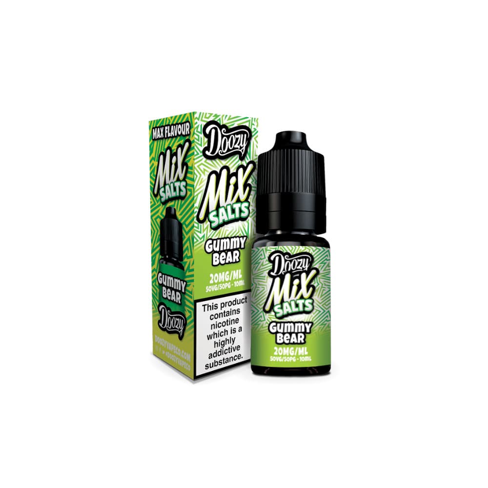  Gummy Bear / 10mg Doozy Mix Nic Salts 10ml e liquids 10ml Box of 10