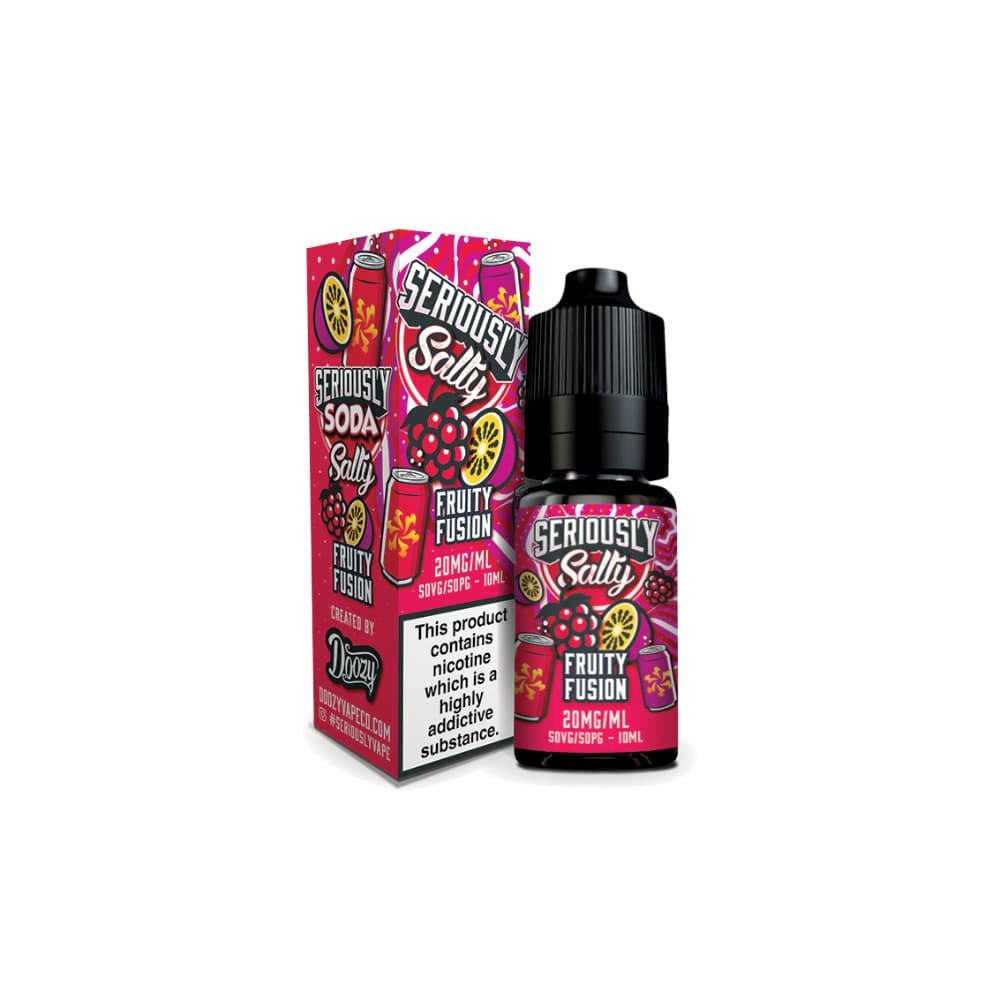  Fruity Fusion / 20mg Doozy Serious Soda Nic Salts e liquids 10ml Box of 10