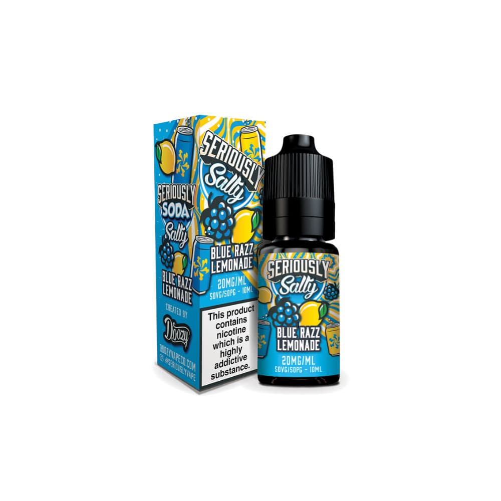  Blue Razz Lemonade / 20mg Doozy Serious Soda Nic Salts e liquids 10ml Box of 10