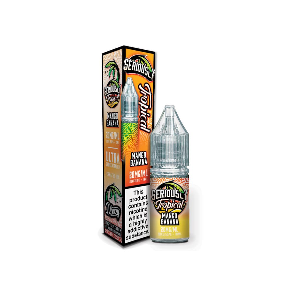  Mango Banana / 20mg Doozy Serious Tropical Nic Salts e liquids 10ml - 10Packs