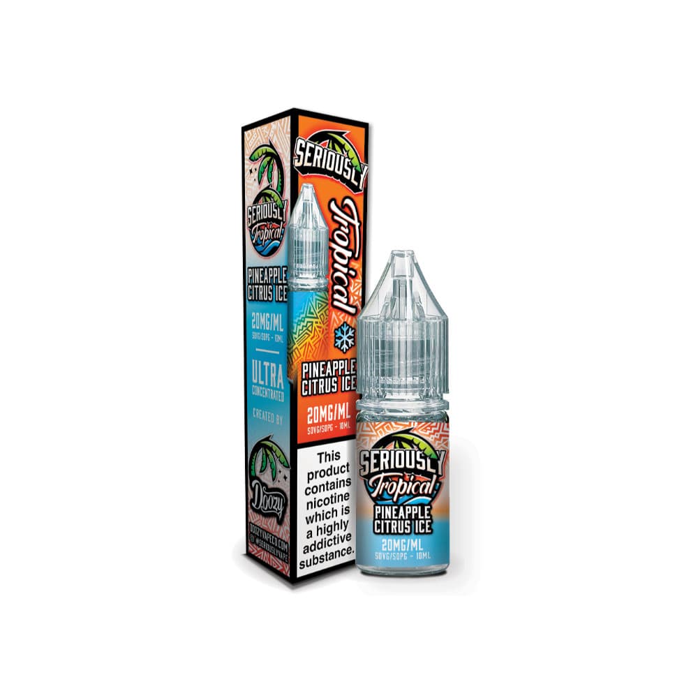  Pineapple Citrus Ice / 10mg Doozy Serious Tropical Nic Salts e liquids 10ml - 10Packs