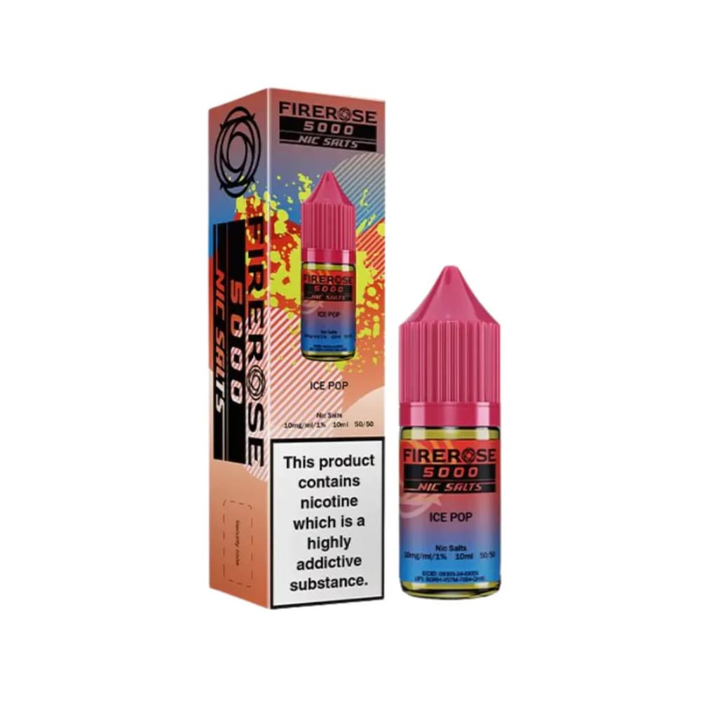  Ice Pop / 10mg Firerose 5000 Nic Salts e liquids 10ml Box of 10