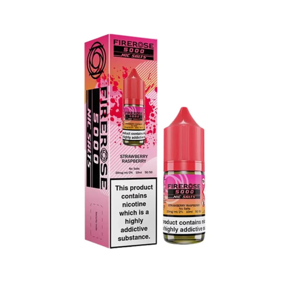  Strawberry Raspberry / 10mg Firerose 5000 Nic Salts e liquids 10ml Box of 10