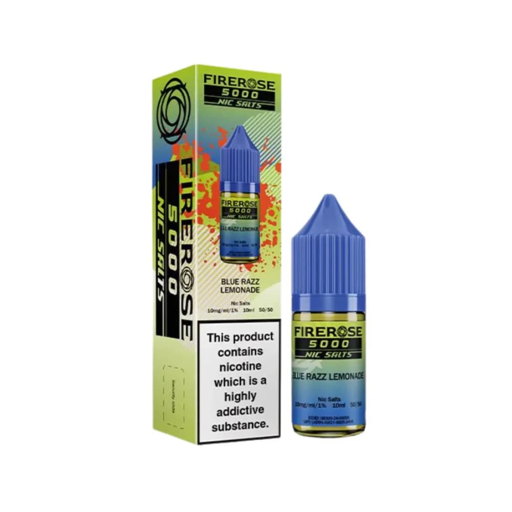  Blue Razz Lemonade / 10mg Firerose 5000 Nic Salts e liquids 10ml Box of 10