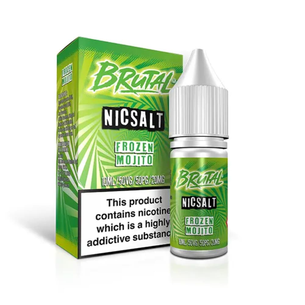  Drinks Frozen Mojito / 10mg Just Juice Brutal Nic Salts e liquids 10ml Box of 5