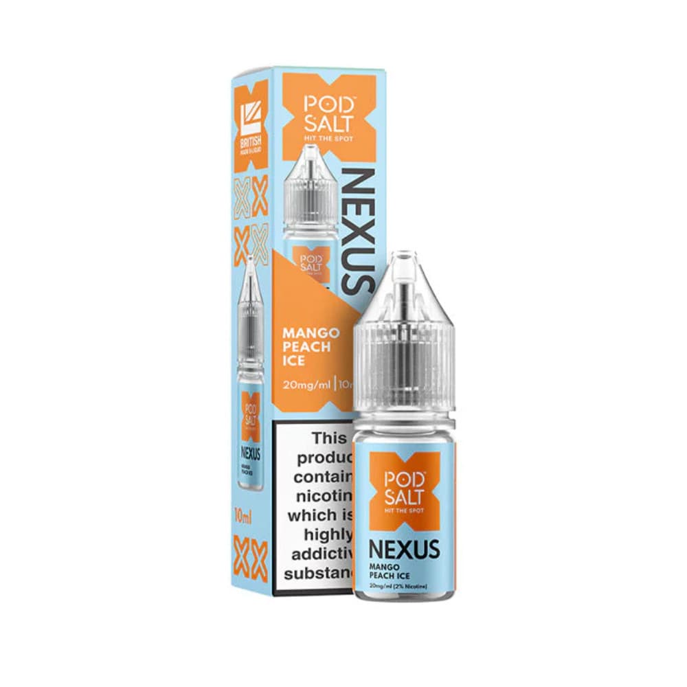  Mango Peach Ice / 10mg Pod Salt Nexus e liquids 10ml Box of 10