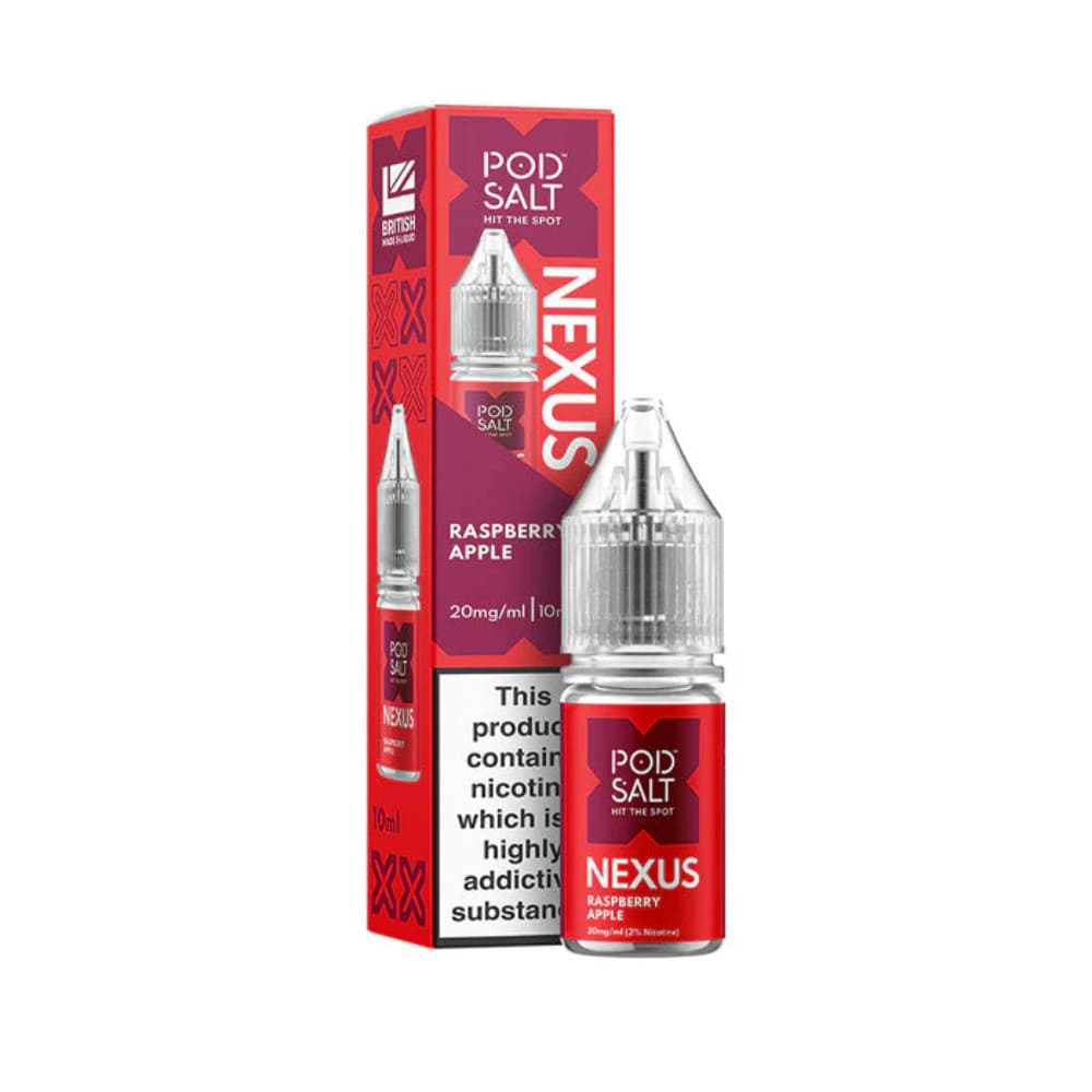  Raspberry Apple / 20mg Pod Salt Nexus e liquids 10ml Box of 10