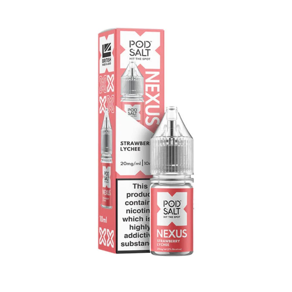  Strawberry Lychee / 10mg Pod Salt Nexus e liquids 10ml Box of 10