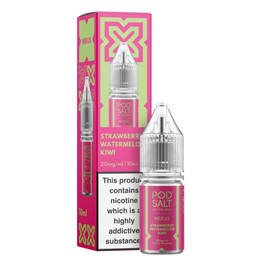  Strawberry Watermelon Kiwi / 10mg Pod Salt Nexus e liquids 10ml Box of 10