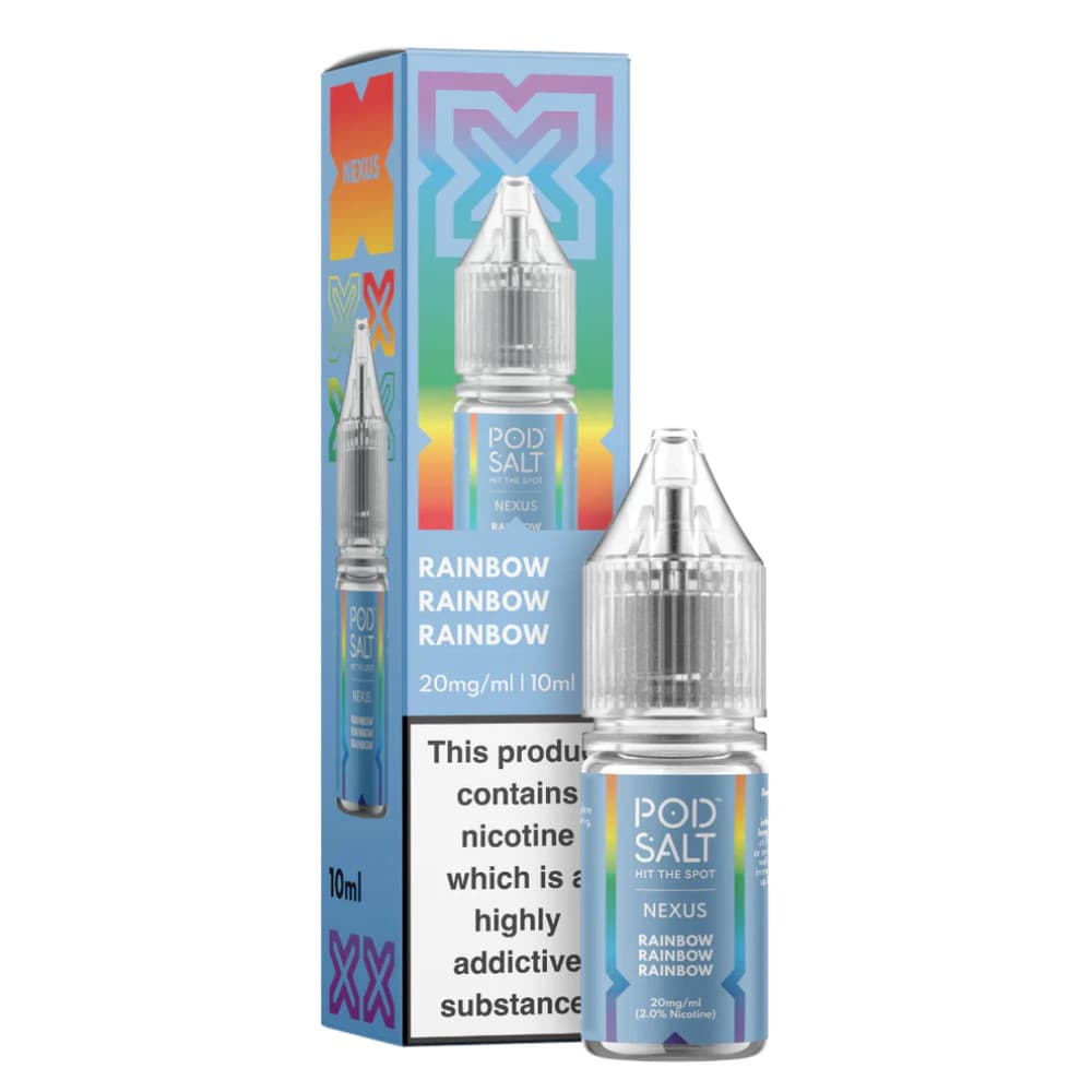  Rainbow / 20mg Pod Salt Nexus e liquids 10ml Box of 10