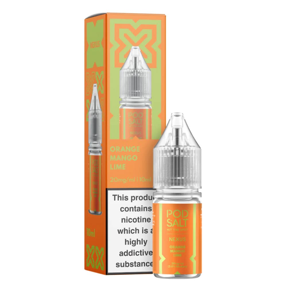  Orange Mango Lime / 10mg Pod Salt Nexus e liquids 10ml Box of 10