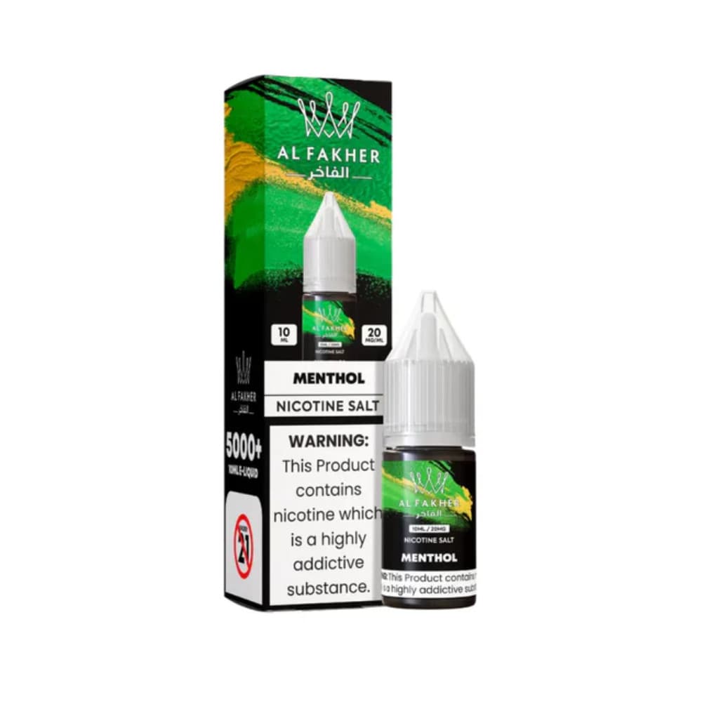  Menthol / 10mg Al Fakher Nic Salts e liquids 10ml Box of 10