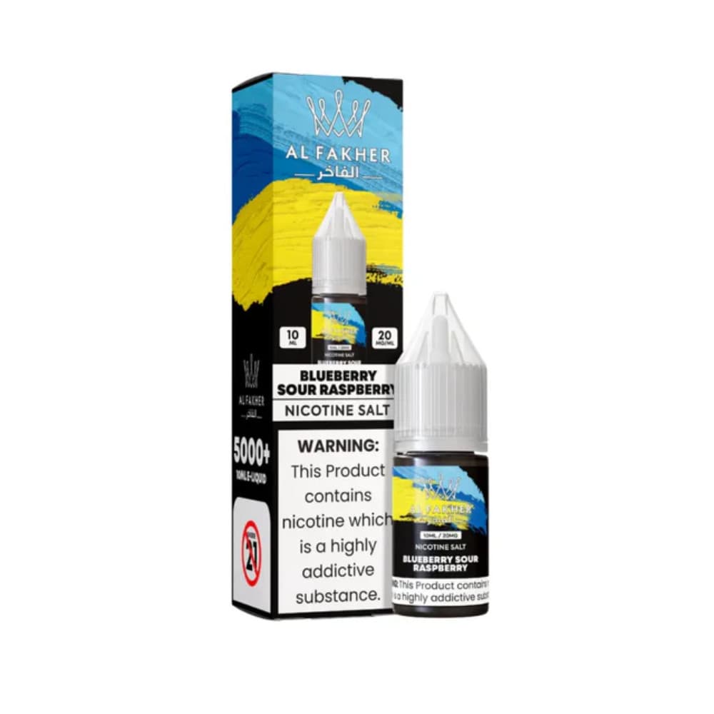  Blue Sour Raspberry / 20mg Al Fakher Nic Salts e liquids 10ml Box of 10