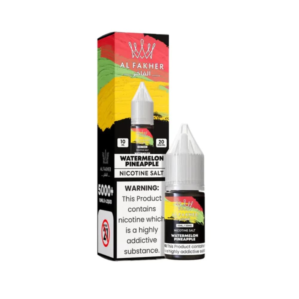  Watermelon  Pineapple / 20mg Al Fakher Nic Salts e liquids 10ml Box of 10