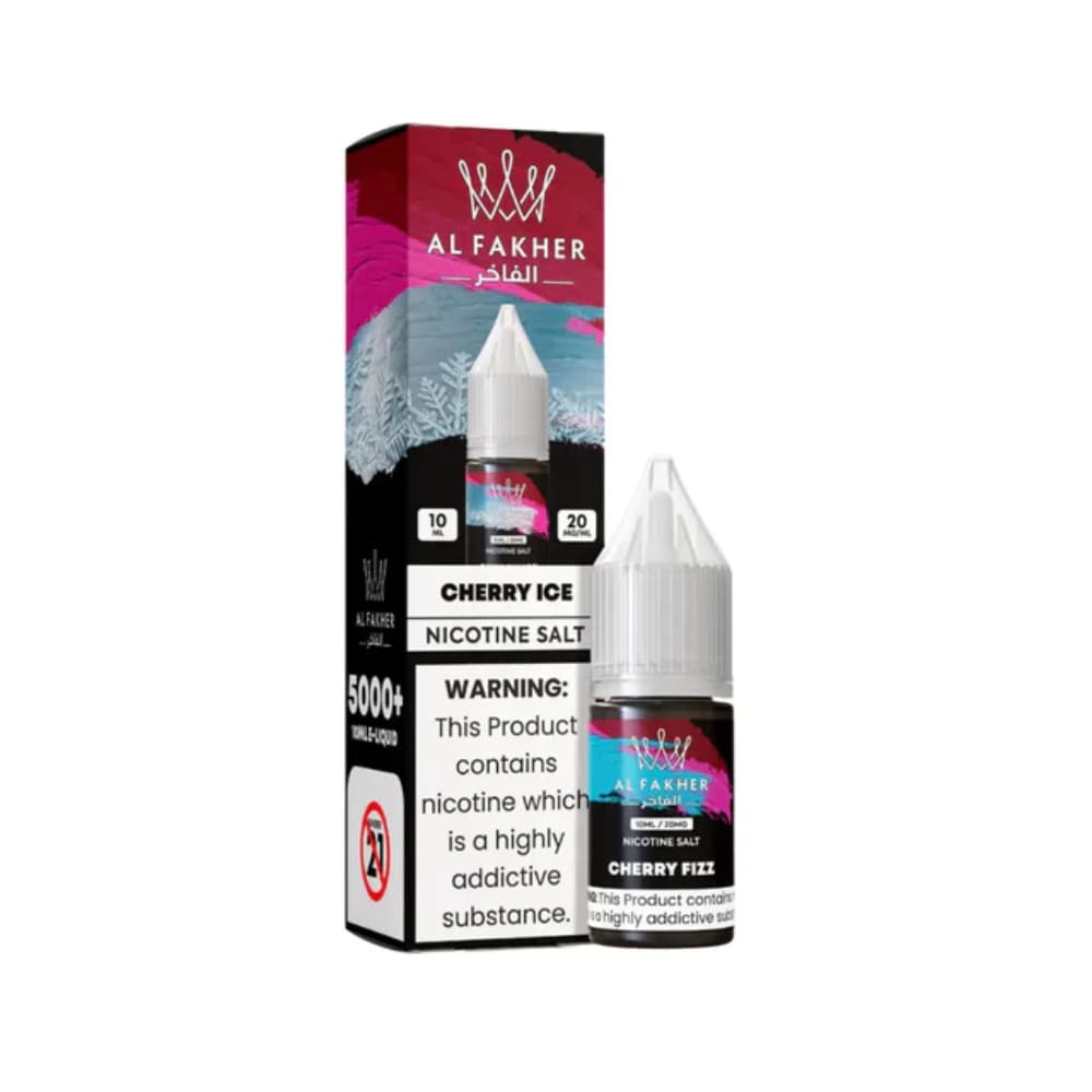 Cherry Ice / 20mg Al Fakher Nic Salts e liquids 10ml Box of 10