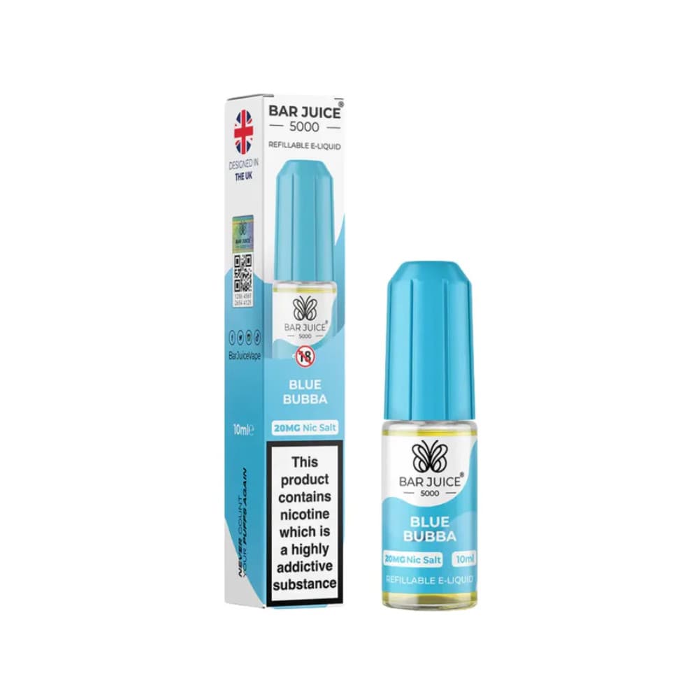  Blue Bubba / 10mg Bar Juice 5000 Nic Salts E-Liquids 10ml Box of 10