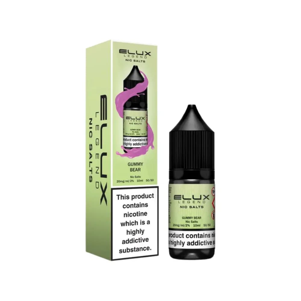  Gummy Bear / 10mg Elux Legend Nic Salts E-Liquids 10ml Box of 10