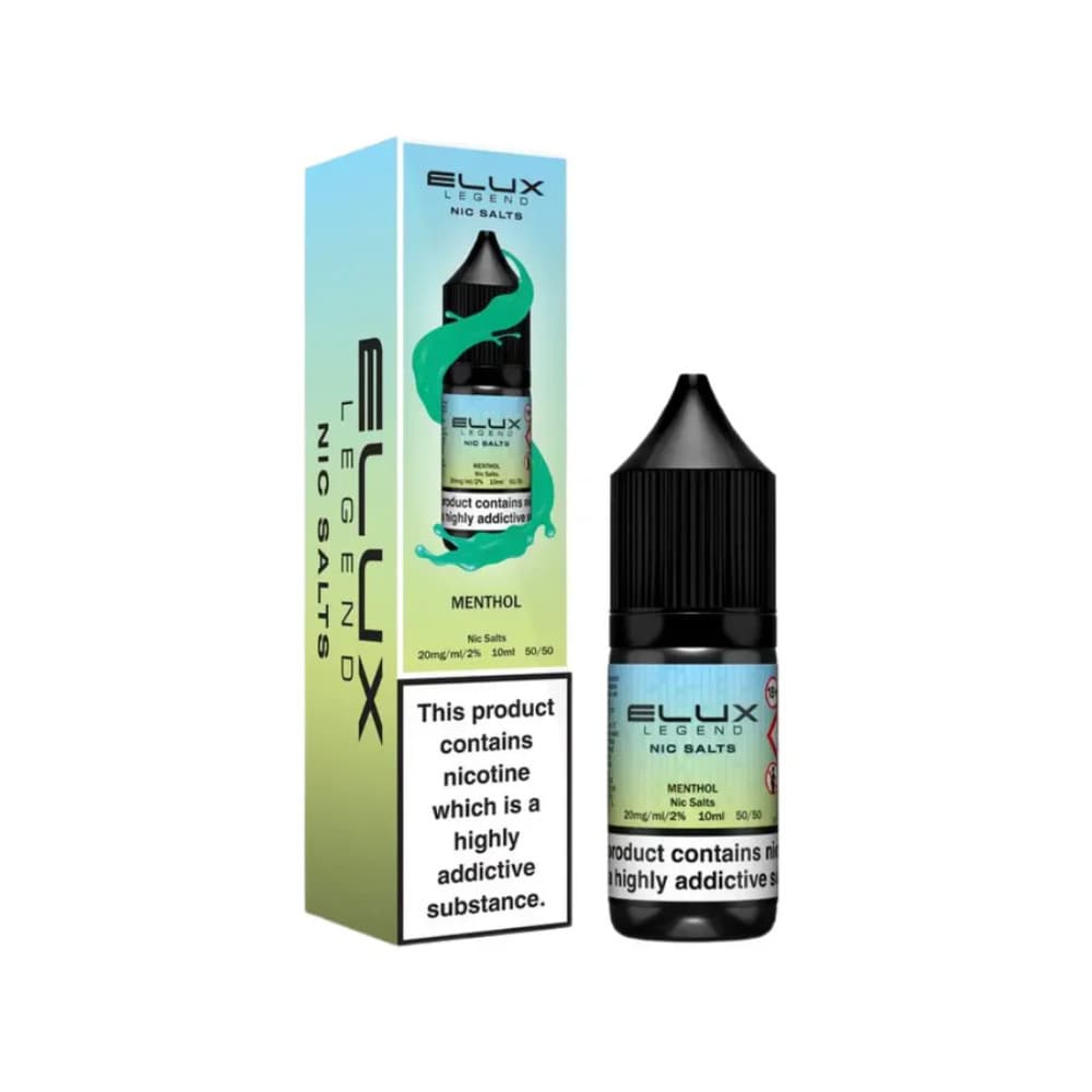  Menthol / 10mg Elux Legend Nic Salts E-Liquids 10ml Box of 10