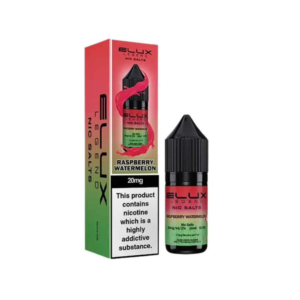  Raspberry Watermelon / 10mg Elux Legend Nic Salts E-Liquids 10ml Box of 10